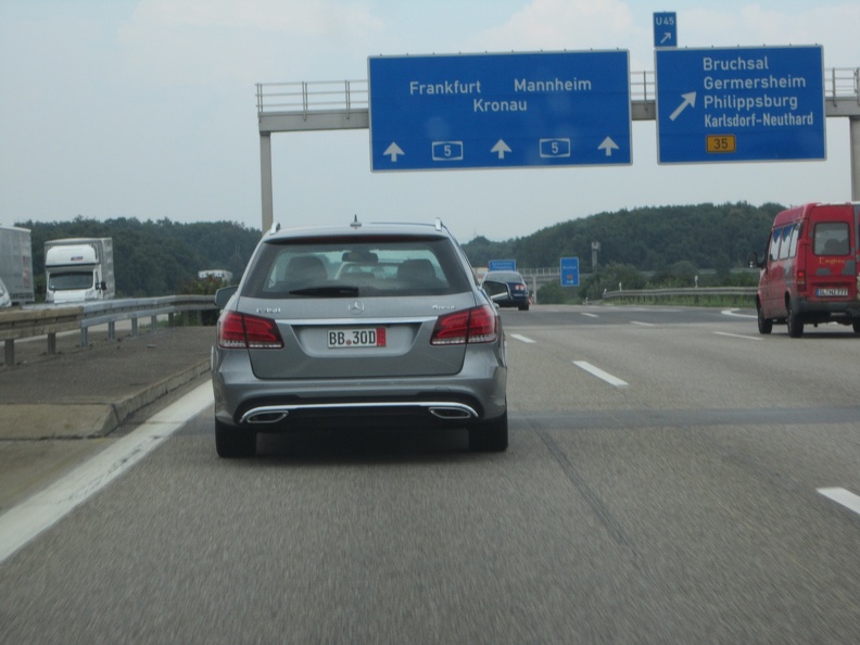 Erynn on the Autobahn.JPG